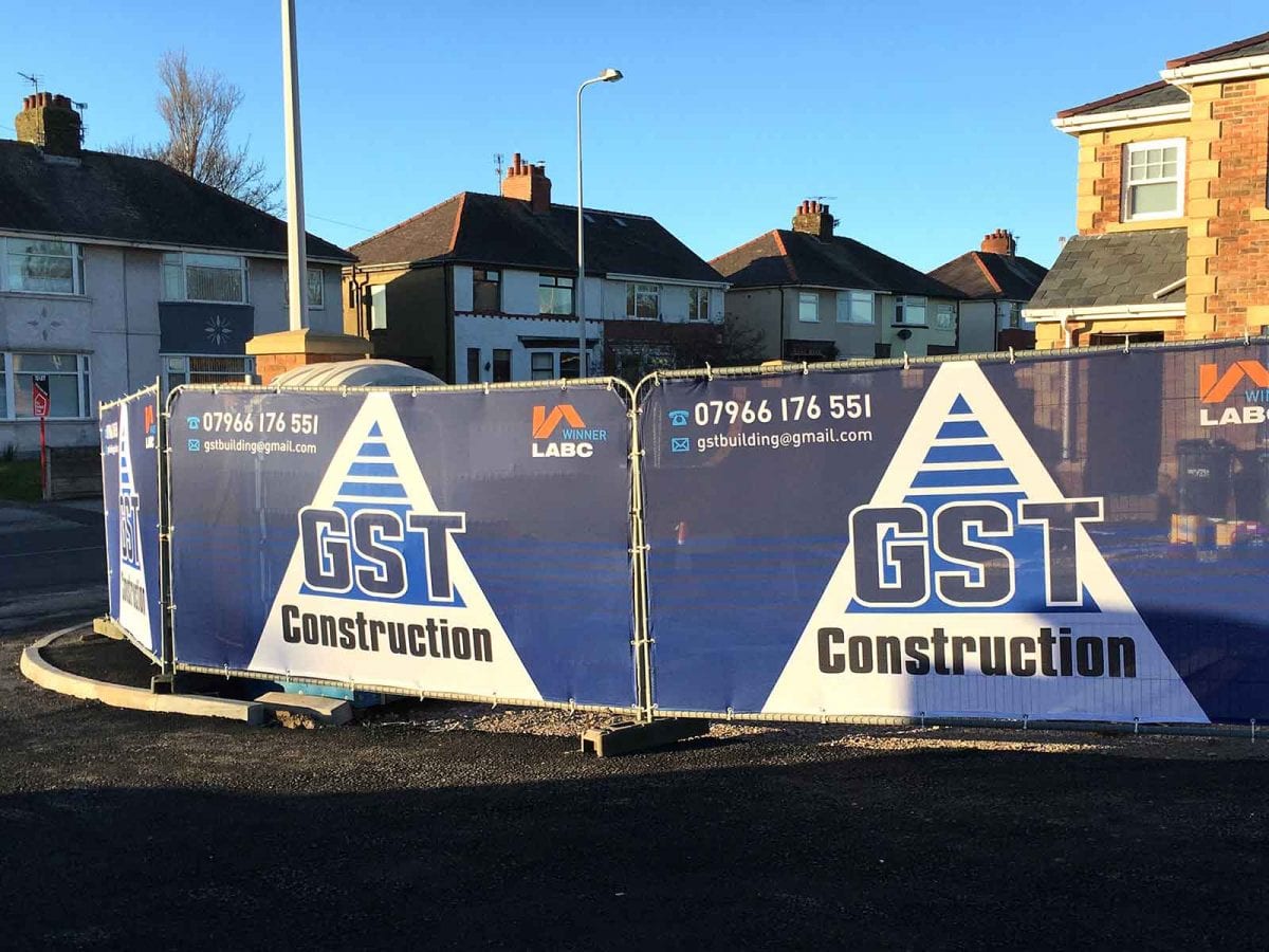 AirMesh Flag Heras Fence Cover