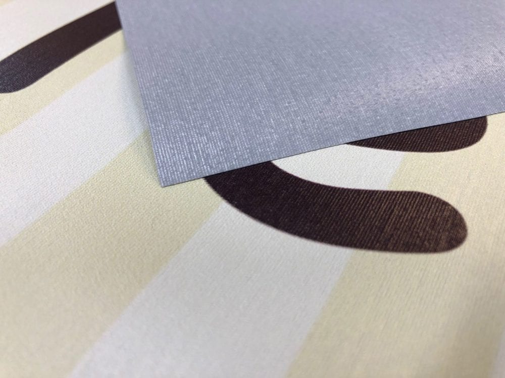 grey backed printed display canvas