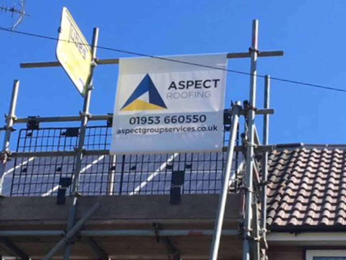 Scaffold banner