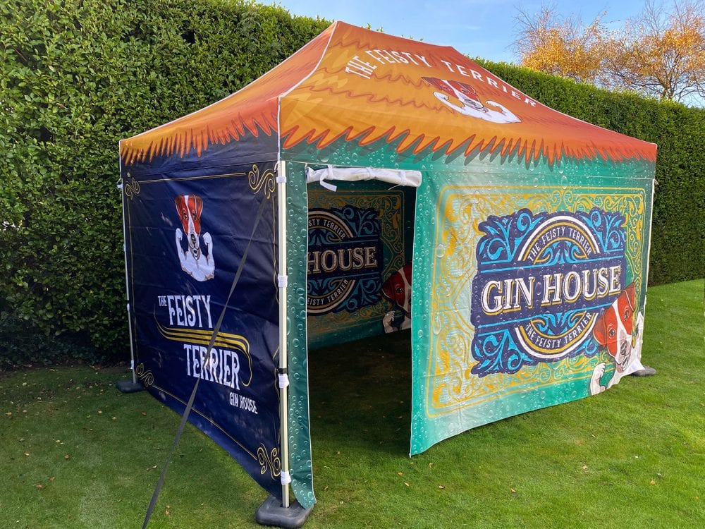 Printed Gazebo on a lawn