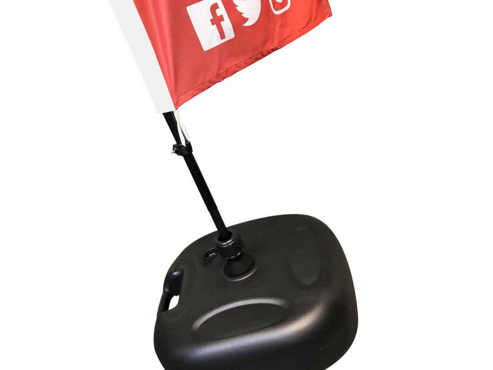 Feather flag with base