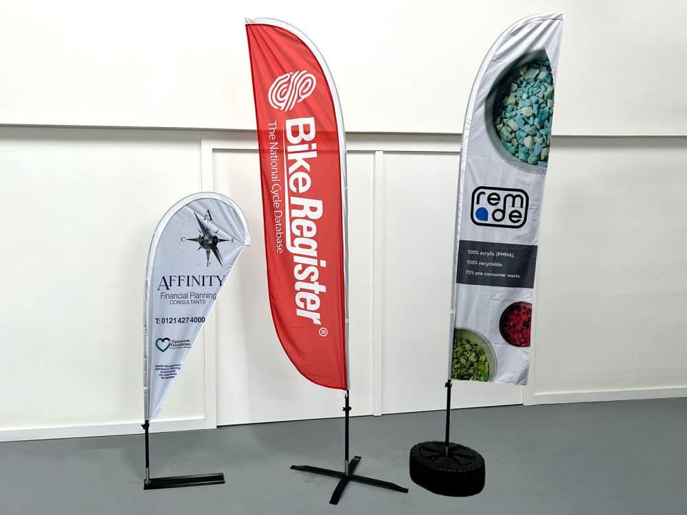 feather flags with pole