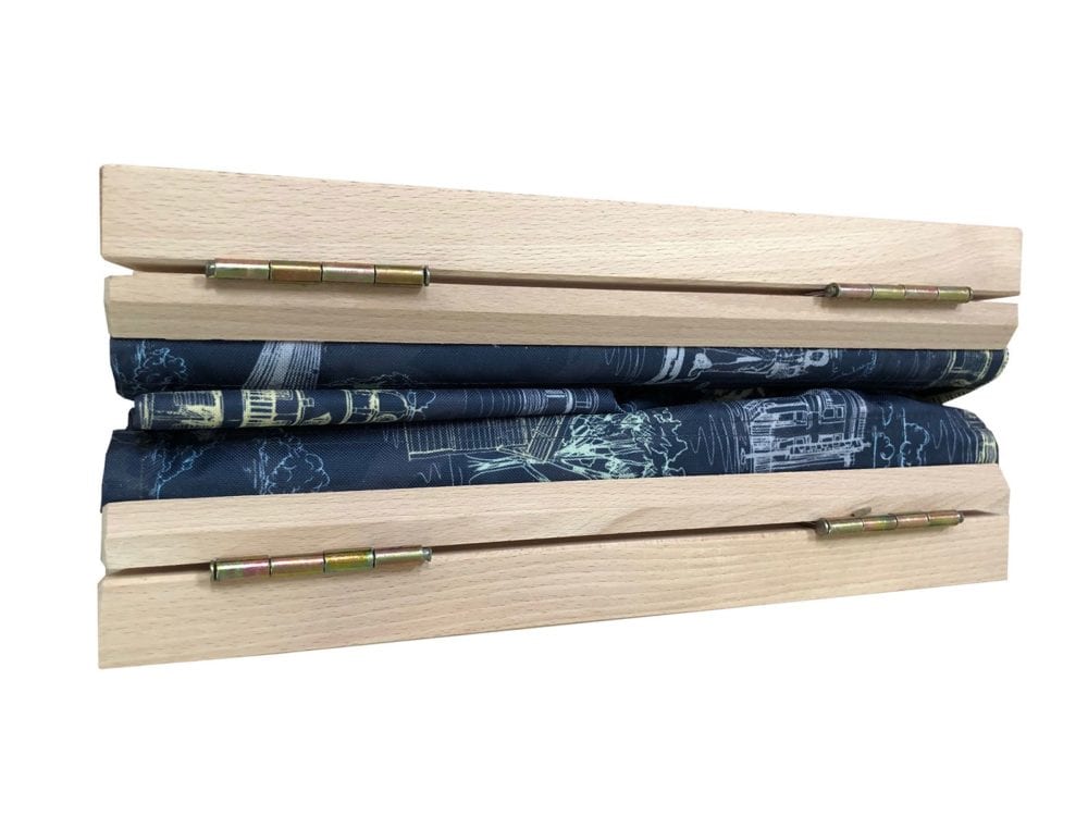 folded up directors chair