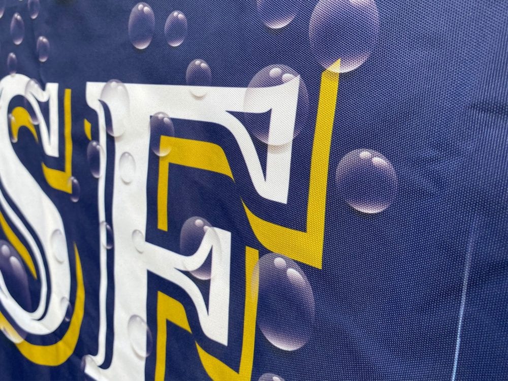 Close up of a printed gazebo