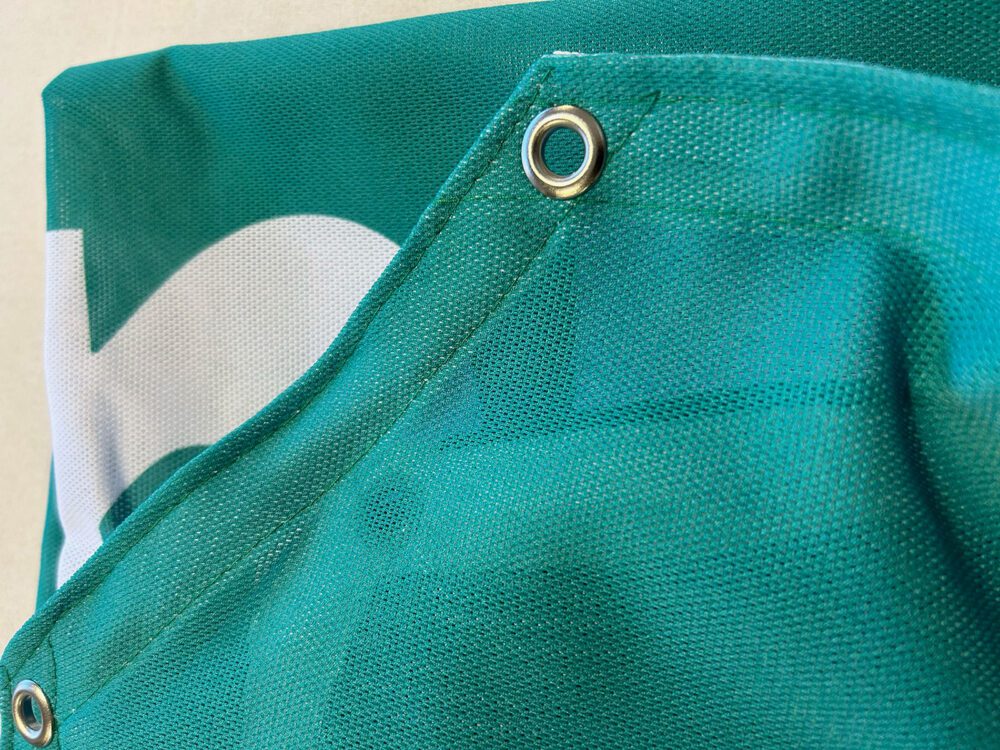 Heavy-Duty Heras Fence Cover close-up