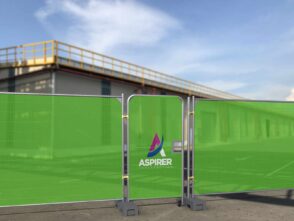 Heras Fencing Pedestrian Gate Cover