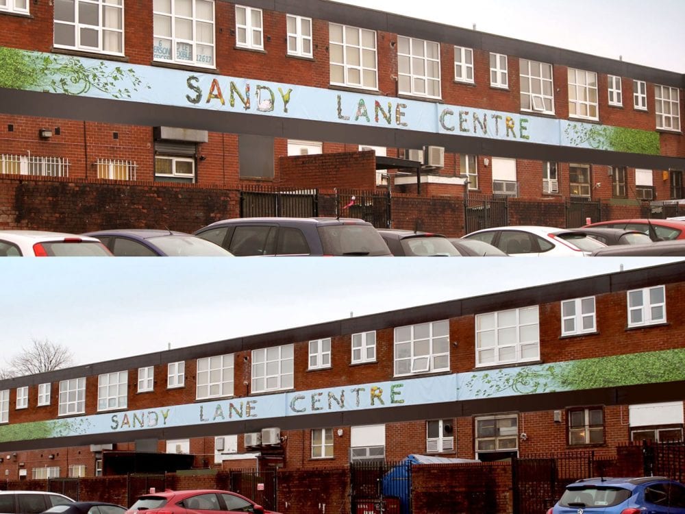 Large banner printed full colour