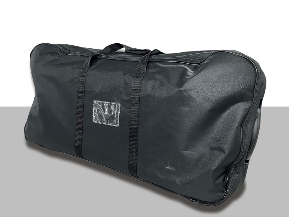 Outdoor roller banner bag and base