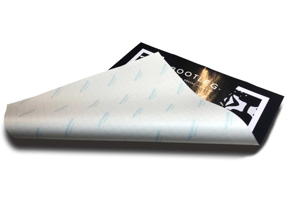 Self-adhesive poster