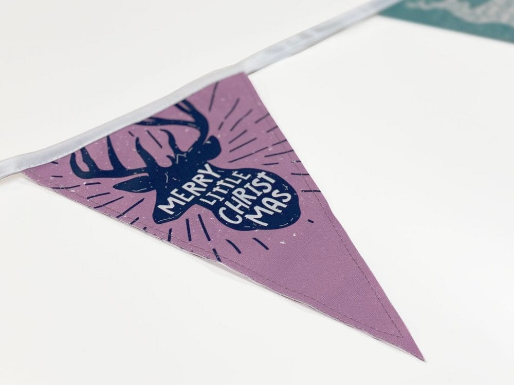 Close-up printed bunting