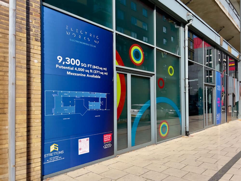 Full colour printed window stickers