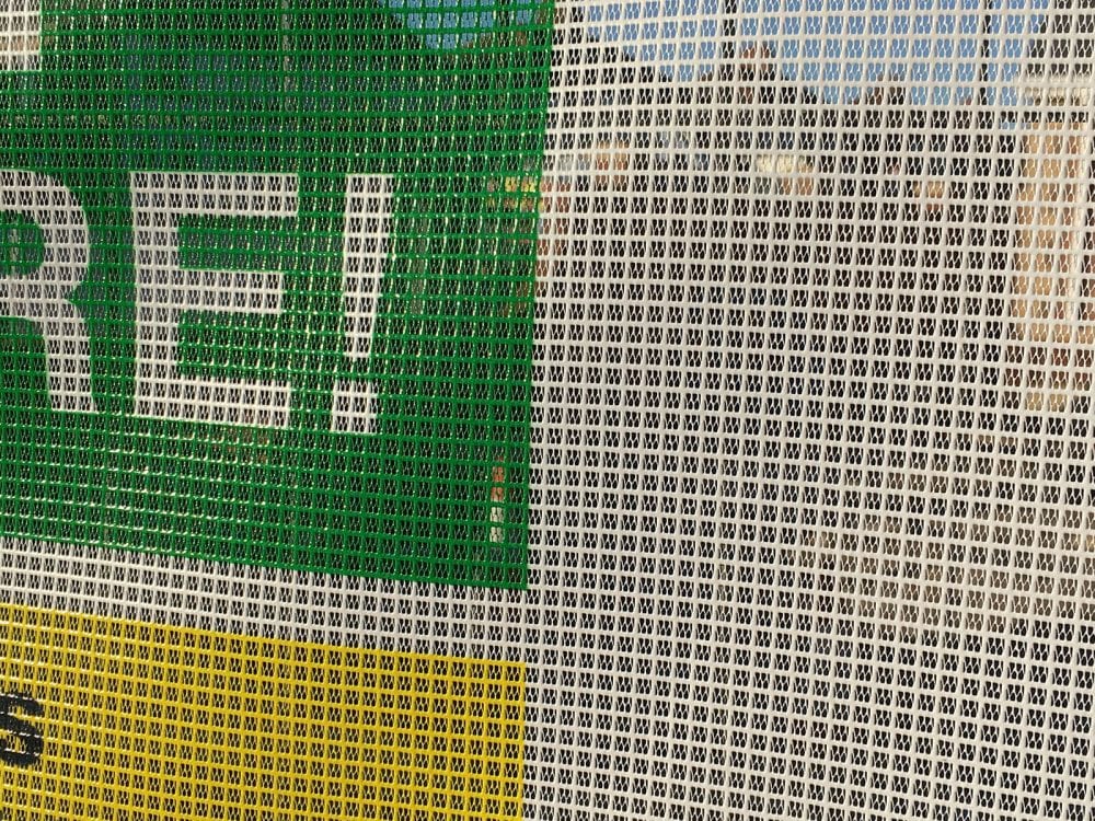 PVC AirMesh Heras Fence Cover