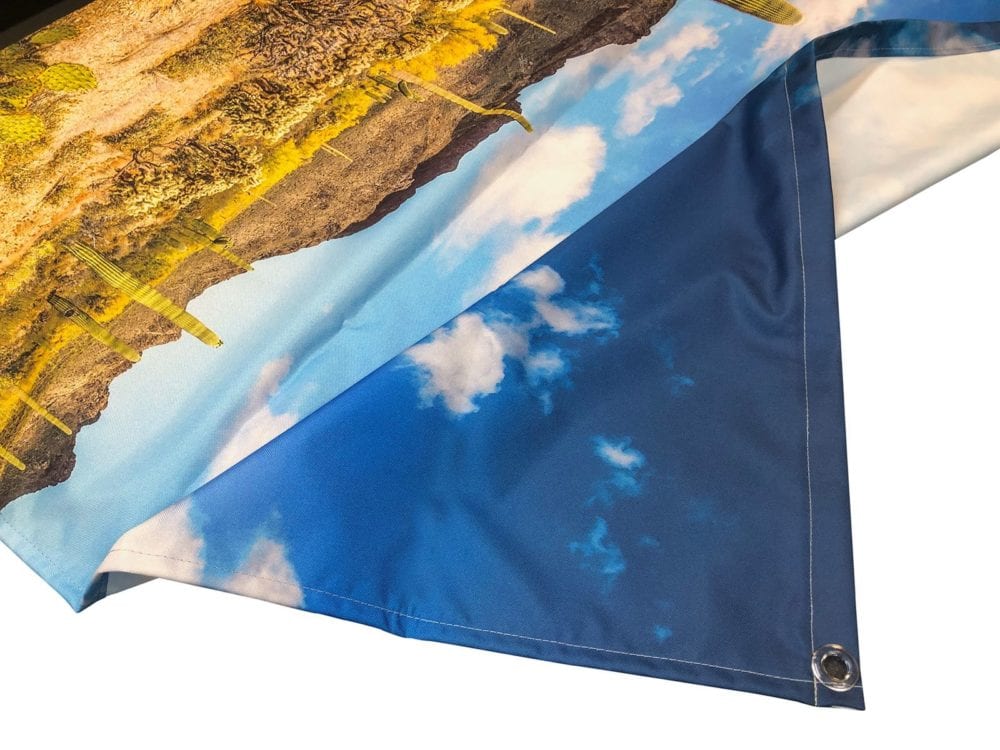 Full colour water resistant fabric printing