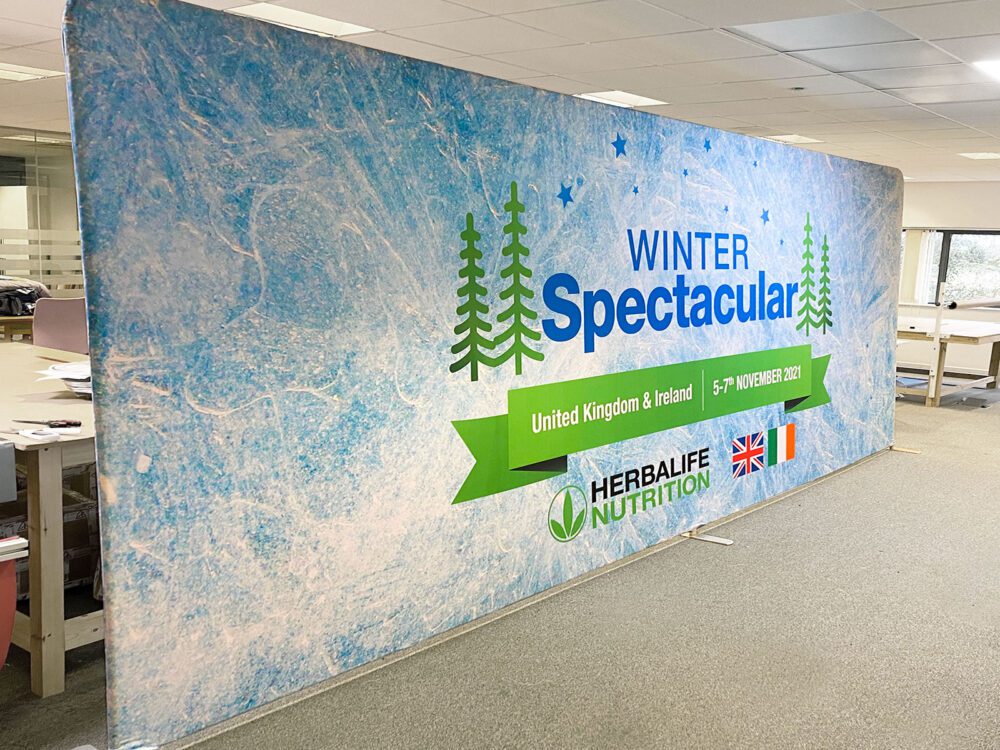 large exhibition wall